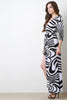 Deep V Wrap Maxi Dress