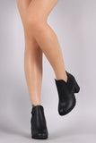 Dollhouse Elastic Gore Chunky Heeled Ankle Boots