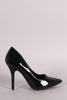 Wild Diva Lounge Patent Pointy Toe Stiletto Pump