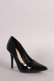 Wild Diva Lounge Patent Pointy Toe Stiletto Pump