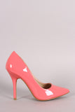 Wild Diva Lounge Patent Pointy Toe Stiletto Pump