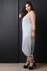 Jersey Knit Tie Hem Scoop Neck Maxi Dress