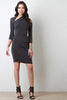 Asymmetrical Long Sleeve Dress