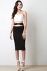 High Waist Crisscross Pencil Skirt