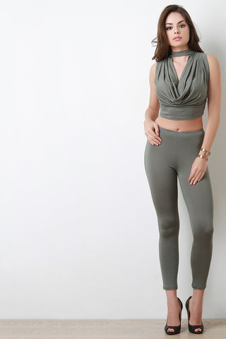 Solid High Waist Leggings