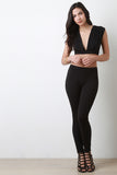 Solid Jersey Knit Taper Cut Leggings