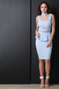 Peplum Pencil Cut Skirt