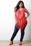 Woven Crochet Macrame Knot Sleeveless Top