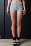 Zip Front High Waist Short Shorts