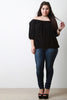 Off Shoulder Long Sleeve Peasant Top