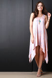 Tie Dye Sleeveless Handkerchief Dress