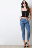 Vintage Wash Cropped Jogger Pant