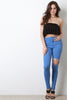 High Waist Ripped Stretchy Skinny Jeans