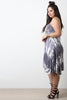 Tie Dye Sleeveless Sharkbite-Hem Cami Dress