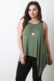 Asymmetrical Hem Sleeveless Top