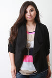 Half Sleeve Draped Blazer