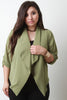 Half Sleeve Draped Blazer