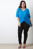 Twisted Slit Front Dolman Sleeves Top