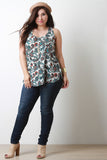 Paisley Print Racer Back Top