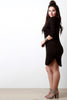 Solid Dolman Sleeves Scoop Neck Dress