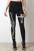 Gun Graphic Stretch Knit Leggings