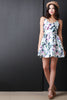 Sketched Flowers Skater Dress