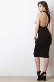 Asymmetrical Racerback Midi Dress