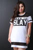 Born To Slay Short Sleeve Dress