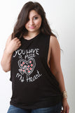 Pizza My Heart Graphic Tank Top