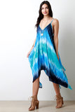 Tie Dye Trapeze Handkerchief Dress