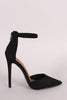 Shoe Republic LA Suede Ankle Strap Stiletto Pump