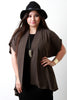 Dolman Sleeve Open Front Cardigan