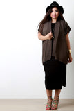 Dolman Sleeve Open Front Cardigan