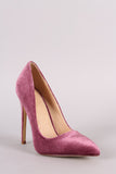 Liliana Velvet Pointy Toe Stiletto Pump