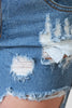 Frayed Hem Distressed Cropped Jeans