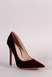 Shoe Republic LA Velvet Pointy Toe Pump