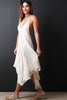 Flowy Plunging V-Neck Asymmetrical Dress