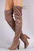 Thigh High Tie Heeled Boot