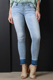 Light Wash Release Hem Denim Jeans