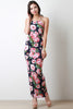 Rose Halter Strappy Back Maxi Dress