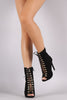 Wild Diva Lounge Suede Stiletto Heeled Ankle Boots