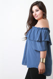 Ruffle Off The Shoulder Top