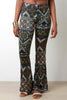 Ethnic Print Bell Bottom Pants