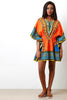 African Dashiki Smock Waist Mini Dress