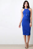 Solid Jersey Bodycon Midi Dress