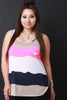 Striped Racerback Pocket Tank