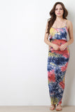 Tie-Dye Tiered Top Maxi Dress