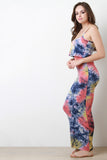 Tie-Dye Tiered Top Maxi Dress