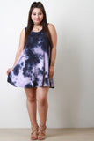 Tie-Dye Sleeveless Shift Dress