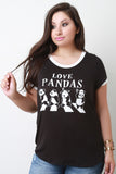 Love Pandas Graphic Print Tee